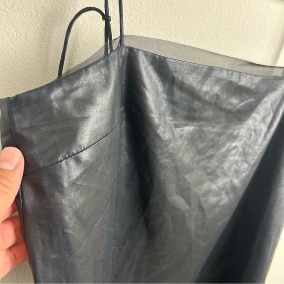 COS The Square-neck voile mini dress black size: 8 - Picture 5 of 14